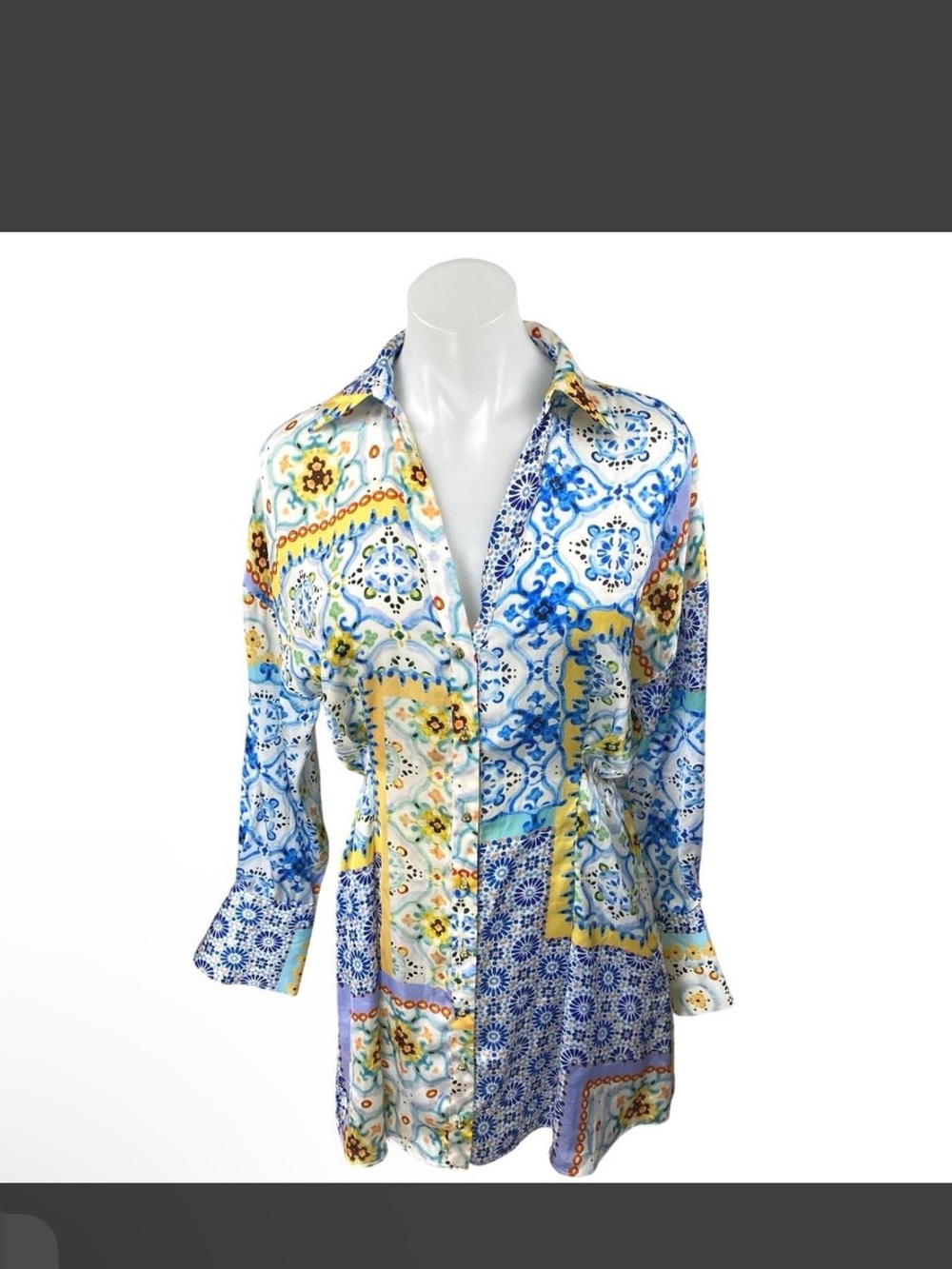 Zara Multicolor Patchwork Dress